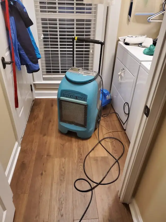 Commercial dehumidifier deployed for Flood Damage Cleanup in Fortuna