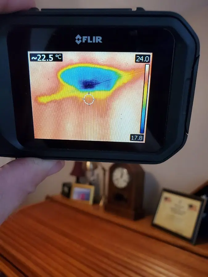 Thermal imaging inspection for water damage in Fortuna
